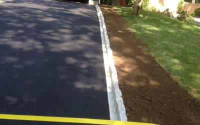 Premium Asphalt Driveway with Granite Paver Apron & Curbing – Fair Haven, NJ