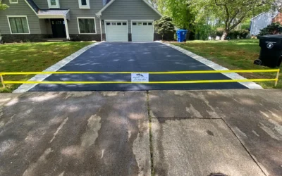 Fresh Asphalt Driveway with Belgian Block Border – Red Bank, NJ